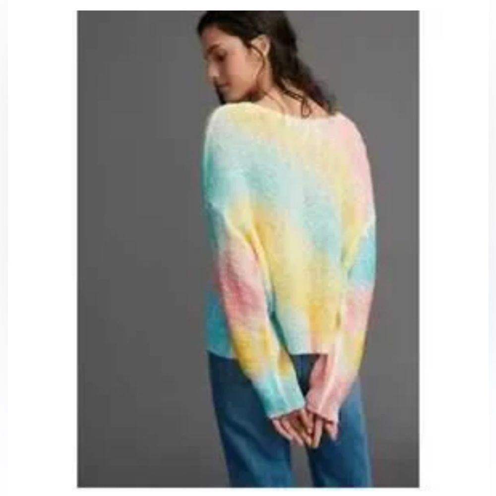 Anthropologie Pinch Rainbow Cardigan Sweater size Small - Picture 2 of 5